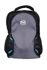 MH black-grey pu coated patented design premium backpack laptop bag