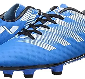 Nivia 4997BL Other Treffer Football Stud7 UK(Blue) Inter Polyester Cloth Reinforcement Offer Increased Stability and Support in The Important Lateral and Medial Movements