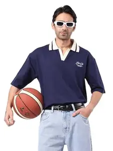 Maniac || Mens || Colorblock || Polo Neck || Half Sleeve || Cotton || T-Shirt