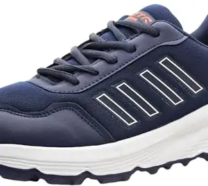 TRV Men's Blue Ultra Comfort Breathable Cushioned Sports Slip-On Running Shoes-6 Kids UK (Coco-Dabang-3)