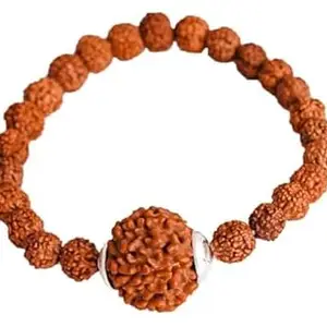 Certified Gems Rudraksha Bracelet For Men Women With 7 Mukhi Rudraksha Original Certified Nepali Bead Stretchable Elastic Bracelet Genuine Goddess Lakshmi Indonesia Bracelet 7 Mukhi Rudraksha Bracelet