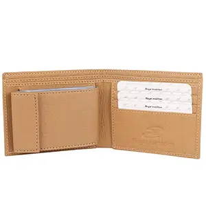 ROYAL INVENTION Leather Unisex Wallet(beige)