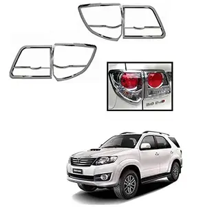 AUTOSMARTLOOK Car Tail Light Moulding Chrome for Toyota Fortuner (2016-2017) Type 2