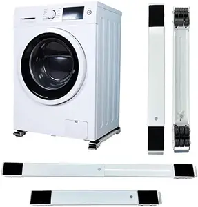YOGIMOONI Multifunction Heavy Duty Moving Washing Machine Stand Movable Washing Machine Base Fridge Trolly Refrigerator Stand (Load Capacity 300 KG)