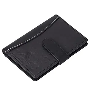 Keviv RFID Blocking Genuine Leather Credit Card/Debit Card Holder for Men & Women - 18 Card Slot (11 x 8 x 1 cm.) Black ||||