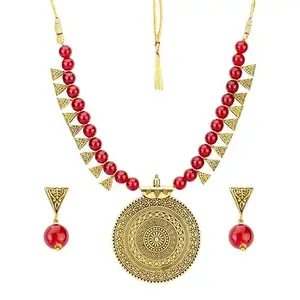 Exquisite Maroon Jaali Necklace – Intricate Statement Jewelry for Women
