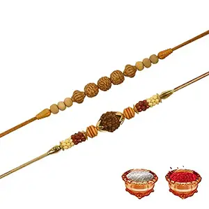 Manonita Rakhi Gift for Brother, bhaiya bhabhi, Gift Set (Rakshabandhan Mug, Roli,Chawal) BT-BM