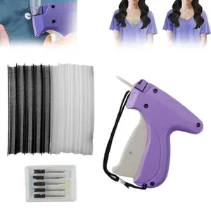 HUBTURE Quick Clothing Fixer – Mini Tag Gun for Clothes – Temporary Stitching Gun for Quick Repairs – Clothing Price Label Tagging Gun with 5 Needles & 1000 Glue Needles