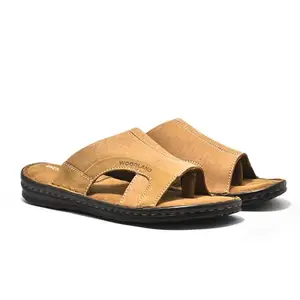 Woodland Men's Yellow Leather Slipper-8 UK (42 EU) (GP 3768120)