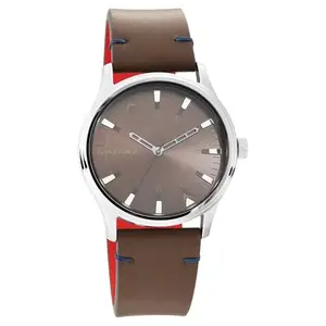 Fastrack I Love Me Valentine Special Analog Brown Dial Leather Men's Watch-Nn3236Sl03/Np3236Sl03