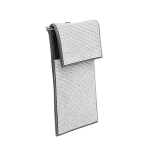 Lasa Crystal Work Mobile Pouch (Grey)