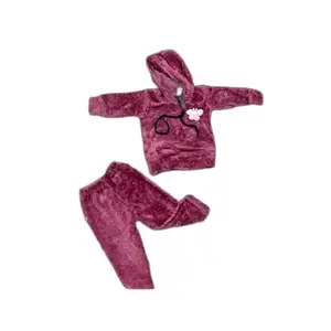 Little Muffs Soft & Fuzzy Baby Hoodie and Pant Set – Cozy Plush Winter Outfit for Kids | Style - 17 apperals for Kids for The Age of - BGxx17x7-8 Years Multicolour