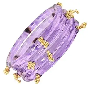 STYOLLO Crystal Kashmiri Ghungroo Glass Kada For Women & Girls | Viral Kada For Girls | Ethnic Traditional Kangan Jewelry | Wedding Festive Bridal Party | Trending Designer Fashion Gift - Set Of 4