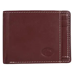 Delfin Genuine Leather Wallet for Men, (R.Brown)
