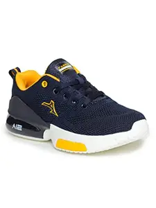 ABROS Mens Ai 2Spl-N ASSG1015AN Sports Shoes Navy/Mustard_9UK