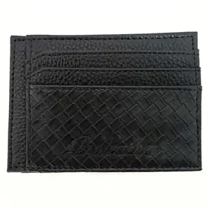 Card Holder 8-Card Slot (Black+Black Checks)
