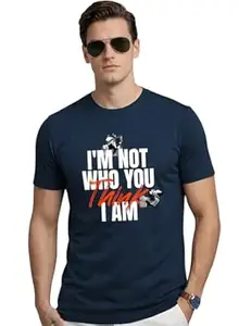 ADRO Mens Printed T-Shirt | Cotton Regular Fit Streetwear Tshirt | Trendy Graphic Design Casual T Shirt for College & Outings