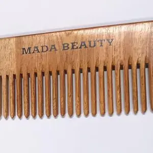 Heavy Natural Wooden Wide Tooth Comb For Men/Women - 0005