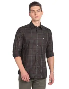 Arrow Men's Slim Fit Shirt (20Z9KKHFC33_Olive