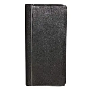 Style98 Style Shoes Black and Beige Smart and Stylish Leather Passport Holder -3217H23-PAH