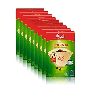 Melitta Coffee Filters 1x2/80 Natural Brown (9 x Pack of 80 Filters)