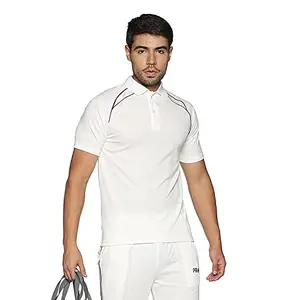 Prokick Half Sleeve Cricket T-Shirt,White -XXL