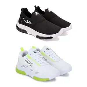 DRACKFOOT Men's Sports Shoes Collection Gym,Running,Men's Sports Shoes for Every Sport GR-(Combo-2)-1076-1026-8 Multicolor