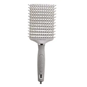 Ceramic + Ion XL Pro Vent Brush by Olivia Garden (USA) – Ion Charged Soft Touch Bristles, Large Vents Maximise Air Flow, Ideal for Blow Drying, Styling Brush, Professional Hair Brush