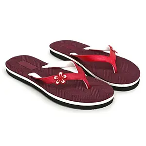 Women Slipper Lightweight Soft Comfortable Casual Flip Flop_GN_001_CHRY_6