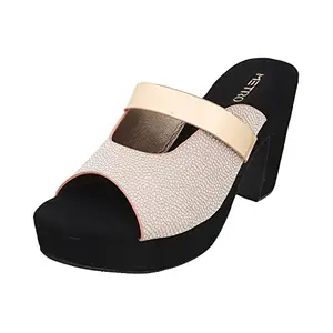 Metro Women Dark Beige Synthetic Sandals (40-2444-89-39) Size (6 UK (39 EU))