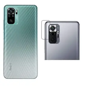 Assault Transt Carbon Fiber Back Skin Rear Screen Guard with Camera Lens for Redmi Note 10 Pro