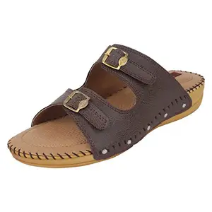 1 WALK Women Brown Shoes-9 UK (42 EU) (PP-b83am-brown-9)
