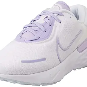 Nike Womens Renew Run 4 White/Purple Agate-Blue Tint Running Shoe - 7 UK (DR2682-100)