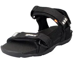 Sparx Men's Black White Outdoor Sandals-10 UK (SS0474G_BKWH0010)