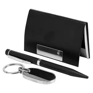 Avighna Pen, Keychain and Card Holder Combo Gifts for Men | Card Holder for Men |Gift Sets for Men | Corporate Gifts