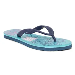 PARAGON HWK3714L Women Slippers | Lightweight Flipflops for Indoor & Outdoor | Casual & Comfortable | Water Resistant | for Everyday Use Turquoise