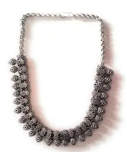 Ritzy Antique German Oxidised Neckalce For Women & Girl