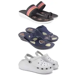 Women's Comfortable Sandal,Casual Lightweight Sandal for Everyday Wear | CL-(COMBO-3)-1992-1973-OO5-8-EURO-39