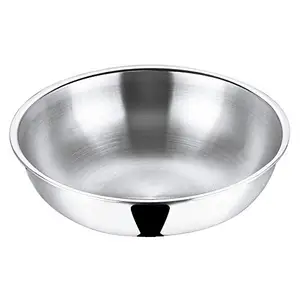 Triply Stainless Steel Extra Deep Tasla - 26 cm, 4.1 LTR (Induction Friendly), Silver (Size 26 4.1LTR) price in India.