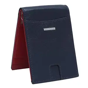 CROSS Pursuit Men's RFID Protected Minimalist Utility Wallet for Men (AC1318657) (Navy/Red)