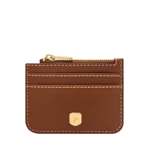 Fossil Mens Leather Lennox Brown Card Case SL10078200