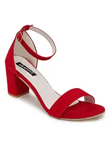 Maliso Women Red Heels (FF-D-1124-Red-39)