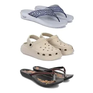 Women's Comfortable Sandal,Casual Lightweight Sandal for Everyday Wear | BT-(3-COMBO)-1887-OO1-O19-8-EURO-39