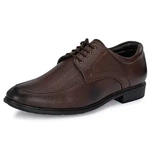 Centrino Formal Shoe for Men | Soft Cushioned Insole for All-Day Comfort | Stylish & Elegant Design | Perfect for Office, Business Casual & Formal Attire 2825-2_Brown_7