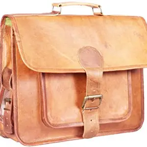 Znt Bags No.1041 15 inch Genuine Leather Laptop Office Messenger Bag for Men&Women.