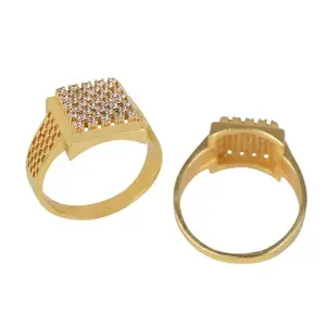 Stylish Men's Designer Ring Diamond Gold Ring For Men Ring/Gold Ring||JEWELRYRING-21-18