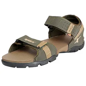 Sparx Men SS-109 Olive Camel Floater Sandals (SP_SS0109GOLCL0006)