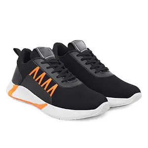 fasczo- Latest & Comfortable Casual Walking Comfortable Sports Running Shoes for Men Black