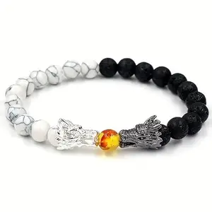 OOPS MODERN Dragon Stone Bead Bracelet for Men, Women, Boys and Girls | for Gifting and Fashion