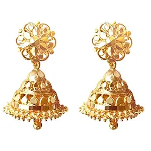 oh wow Gold Plated Copper Apatite Earrings for Women , Grey